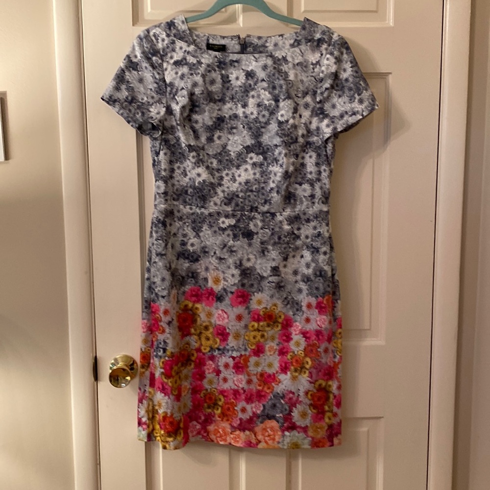 Talbots Floral Sheath Dress sz 8P